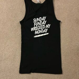 Sunday funday tank black small